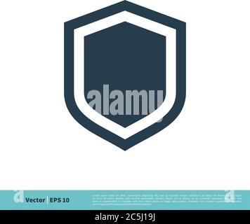 Shield Icon Vector Logo Template Illustration Design. Vector EPS 10. Stock Vector
