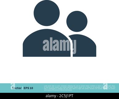 Human Figure, Profile, People Icon Vector Logo Template Illustration Design. Vector EPS 10. Stock Vector