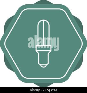 Unique Energy Saver Bulb Vector Line Icon Stock Vector