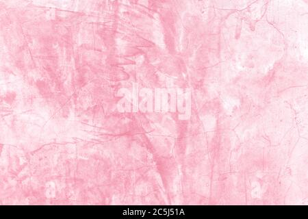 Vintage of light pink plaster texture background. Abstract painted cement wall surface. Stock Photo