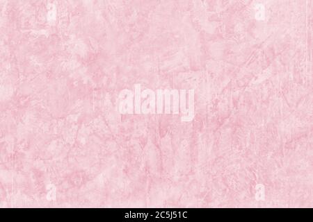 Vintage of light pink plaster texture background. Abstract painted cement wall surface. Stock Photo