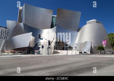 Las Angeles, California - September 9, 2019: Wall Disney Concert Hall in Los Angeles, California, United States. Stock Photo