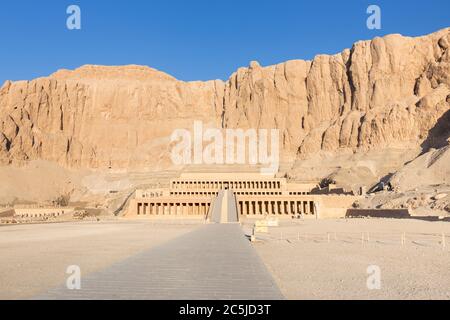 Hatshepsut temple of Deir Al Bahari, Luxor, Egypt Stock Photo