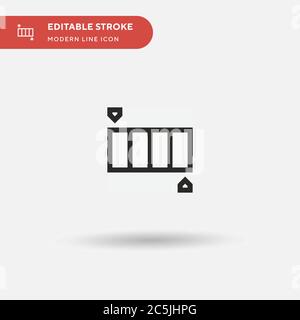 Gradient Simple vector icon. Illustration symbol design template for web mobile UI element. Perfect color modern pictogram on editable stroke. Gradient icons for your business project Stock Vector