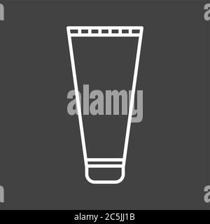 Unique Shaving Cream Vector Line Icon Stock Vector