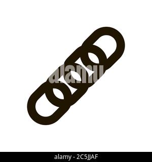 Chain Icon in trendy flat style isolated on grey background. Connection ...