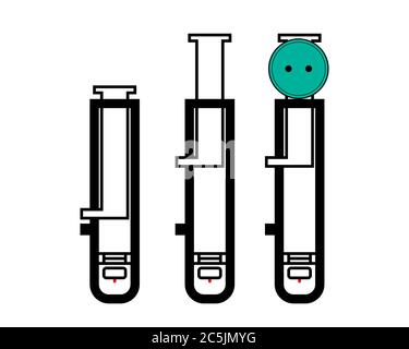 Buttonhole sewing machine foot design. Vector illustration button holes Stock Vector