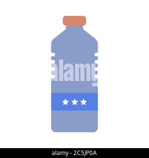 Bottle of water. Vector illustration. Stock Vector