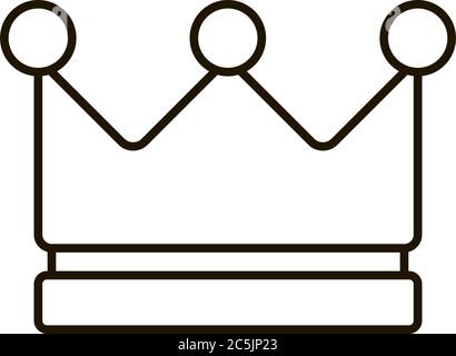 Crown Icon in trendy flat style isolated on white background. Royal ...