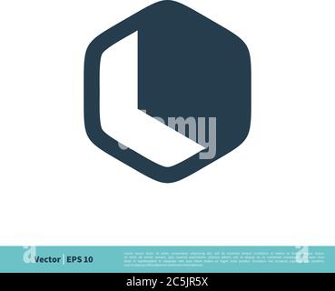 Letter L Hexagon Shape Icon Vector Logo Template Illustration Design. Vector EPS 10. Stock Vector