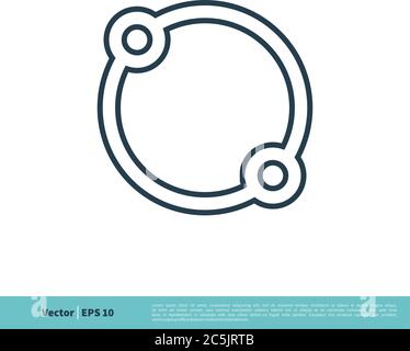 Connection Circle Ring Icon Vector Logo Template Illustration Design. Vector EPS 10. Stock Vector