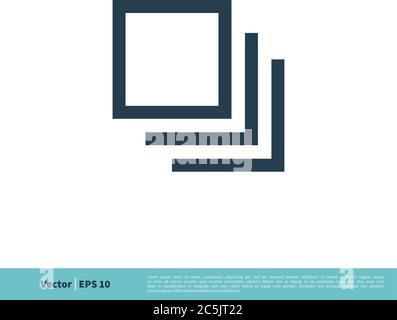 Photo gallery, Layer Icon Vector Logo Template Illustration Design. Vector EPS 10. Stock Vector