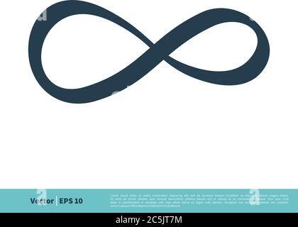 Infinity Line Icon Vector Logo Template Illustration Design. Vector EPS 10. Stock Vector