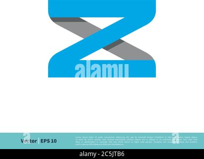 Z X Letter Icon Vector Logo Template Illustration Design. Vector EPS 10. Stock Vector