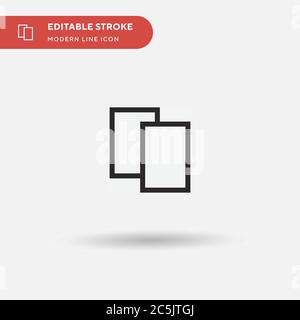 Card Simple vector icon. Illustration symbol design template for web mobile UI element. Perfect color modern pictogram on editable stroke. Card icons for your business project Stock Vector