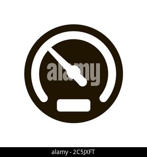 Speedometer icon in trendy flat style isolated. EPS 10. Stock Vector