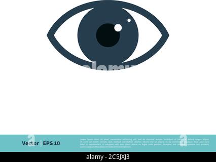 Eye Icon Vector Logo Template Illustration Design. Vector EPS 10. Stock Vector