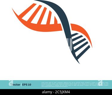DNA Chromosome Icon Vector Logo Template Illustration Design. Vector EPS 10. Stock Vector
