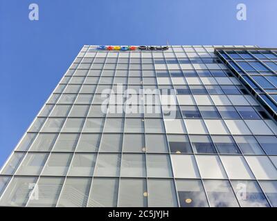 Mountain view, CA, United States - Jan 15, 2018: Google cloud building low angle Stock Photo