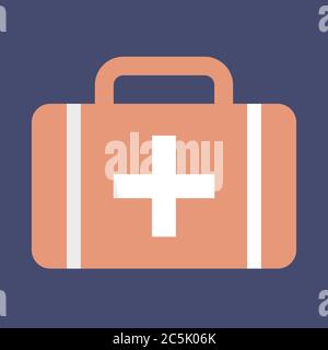 First aid. Icon Medical sign. Vector illustration. Stock Vector