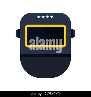 Welding helmet mask. Vector illustration. Stock Vector