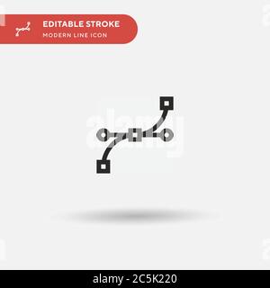 Anchor Point Simple vector icon. Illustration symbol design template for web mobile UI element. Perfect color modern pictogram on editable stroke. Anchor Point icons for your business project Stock Vector