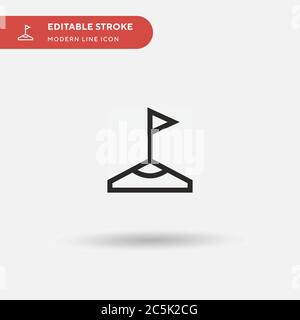 Angle Simple vector icon. Illustration symbol design template for web mobile UI element. Perfect color modern pictogram on editable stroke. Angle icons for your business project Stock Vector