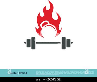 Fitness Icon Vector Logo Template Illustration Design. Vector EPS 10. Stock Vector