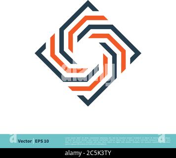 Ornamental Line Decorative Star Geometric Icon Vector Logo Template Illustration Design. Vector EPS 10. Stock Vector