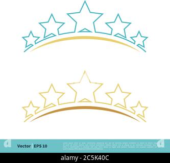 Ornamental Line Decorative Star Geometric Icon Vector Logo Template Illustration Design. Vector EPS 10. Stock Vector