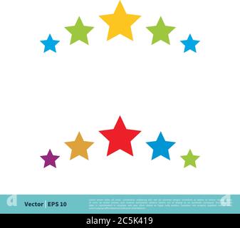 Ornamental Line Decorative Star Geometric Icon Vector Logo Template Illustration Design. Vector EPS 10. Stock Vector