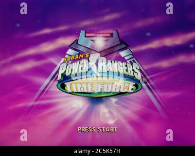 Power Rangers Time Force - Sony Playstation 1 PS1 PSX - Editorial use ...