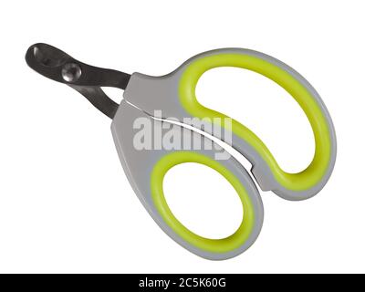Claw clippers isolated on white. Clipping Path included. Stock Photo