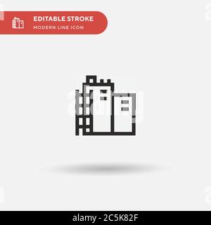 Storage Simple vector icon. Illustration symbol design template for web mobile UI element. Perfect color modern pictogram on editable stroke. Storage icons for your business project Stock Vector