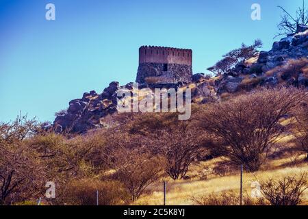 Al Bidya Mosque Fujairah United Arab Emirates UAE Oldest Mosque Stock Photo