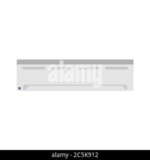 Air conditioning on white background. Vector illustration in trendy flat style. EPS 10 Stock Vector