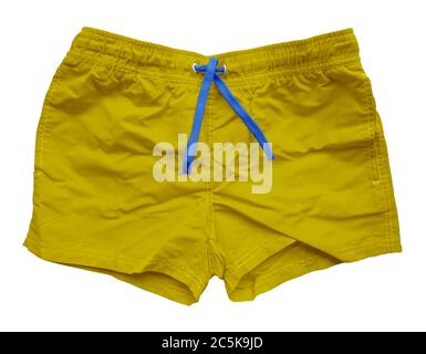 yellow sports shorts