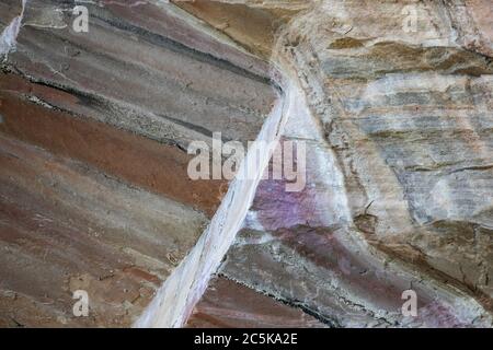 Australian Colorful Rocks Colorful sedimentary rocks at Nanguluwurr aboriginal rock art site ...