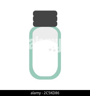 Salt on white background. Vector illustration in trendy flat style. EPS 10. Stock Vector