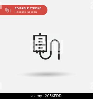 Blood Simple vector icon. Illustration symbol design template for web mobile UI element. Perfect color modern pictogram on editable stroke. Blood icons for your business project Stock Vector