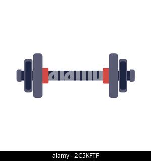 Sport equipment on white background. Vector illustration in trendy flat style. ESP 10. Stock Vector