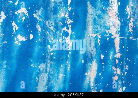 Bluish Old Weathered Concrete Decay Wall Texture Useful For Background Image Stock Photo