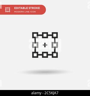 Object Simple vector icon. Illustration symbol design template for web mobile UI element. Perfect color modern pictogram on editable stroke. Object icons for your business project Stock Vector