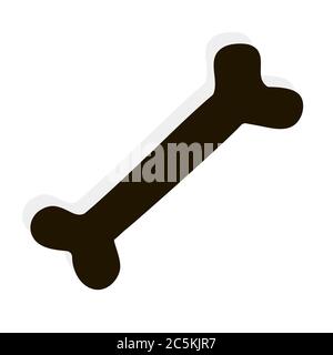Dog bone sign icon on white background. Vector illustration in trendy flat style. EPS 10 Stock Vector