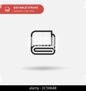 Blanket Simple vector icon. Illustration symbol design template for web mobile UI element. Perfect color modern pictogram on editable stroke. Blanket icons for your business project Stock Vector