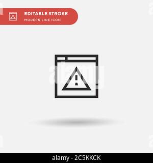 Access Denied Simple vector icon. Illustration symbol design template for web mobile UI element. Perfect color modern pictogram on editable stroke. Access Denied icons for your business project Stock Vector