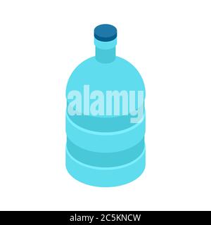 Clear Empty Blue Plastic Water Bottle With Carry Strap On Transparent  Background Realistic Vector Illustration Sport Fitness Flask Mockup Stock  Illustration - Download Image Now - iStock