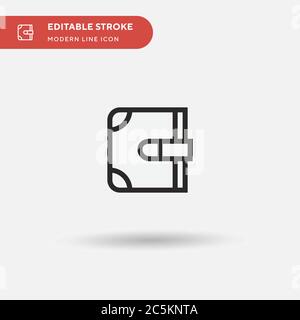 Wallet Simple vector icon. Illustration symbol design template for web mobile UI element. Perfect color modern pictogram on editable stroke. Wallet icons for your business project Stock Vector