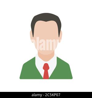 Man and woman silhouette on white background. Vector illustration in trendy flat style. EPS 10.  Stock Vector