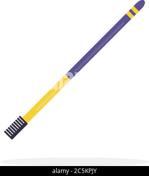 Eyebrow brush vector icon flat isolated illustration Stock Vector